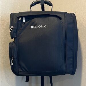 Bio Ionic Black Hair Stylist travel Backpack